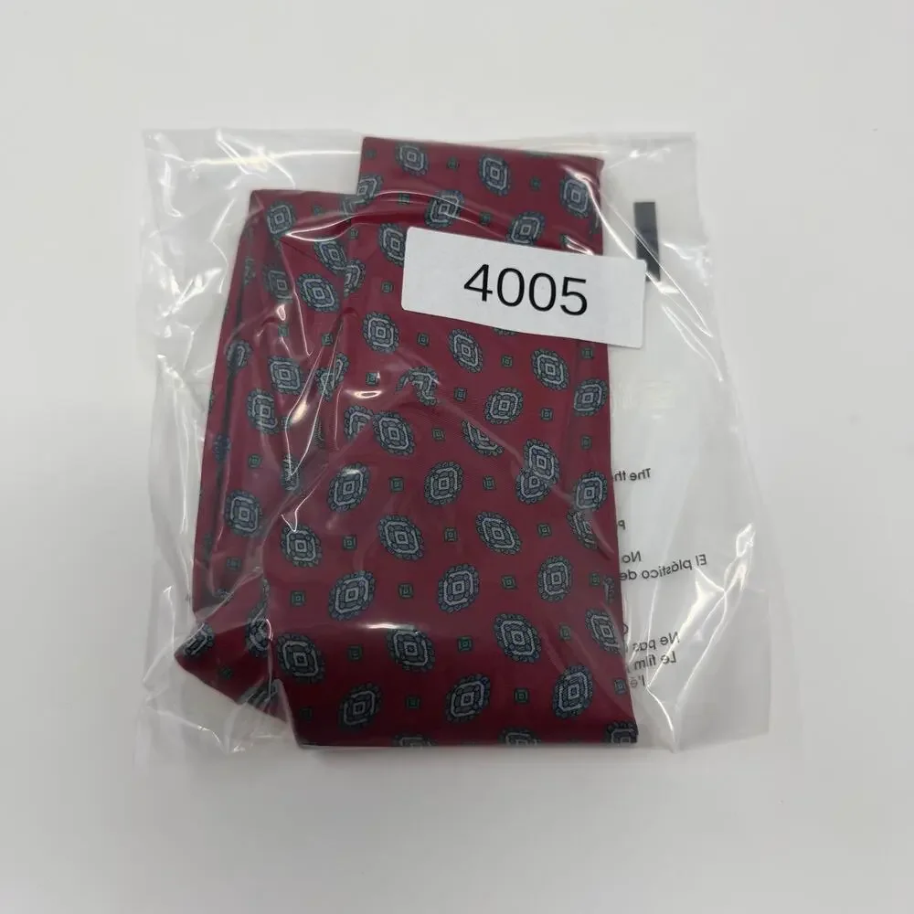 Vintage S&R Men’s Shop Brian Fox Red Geometric Tie